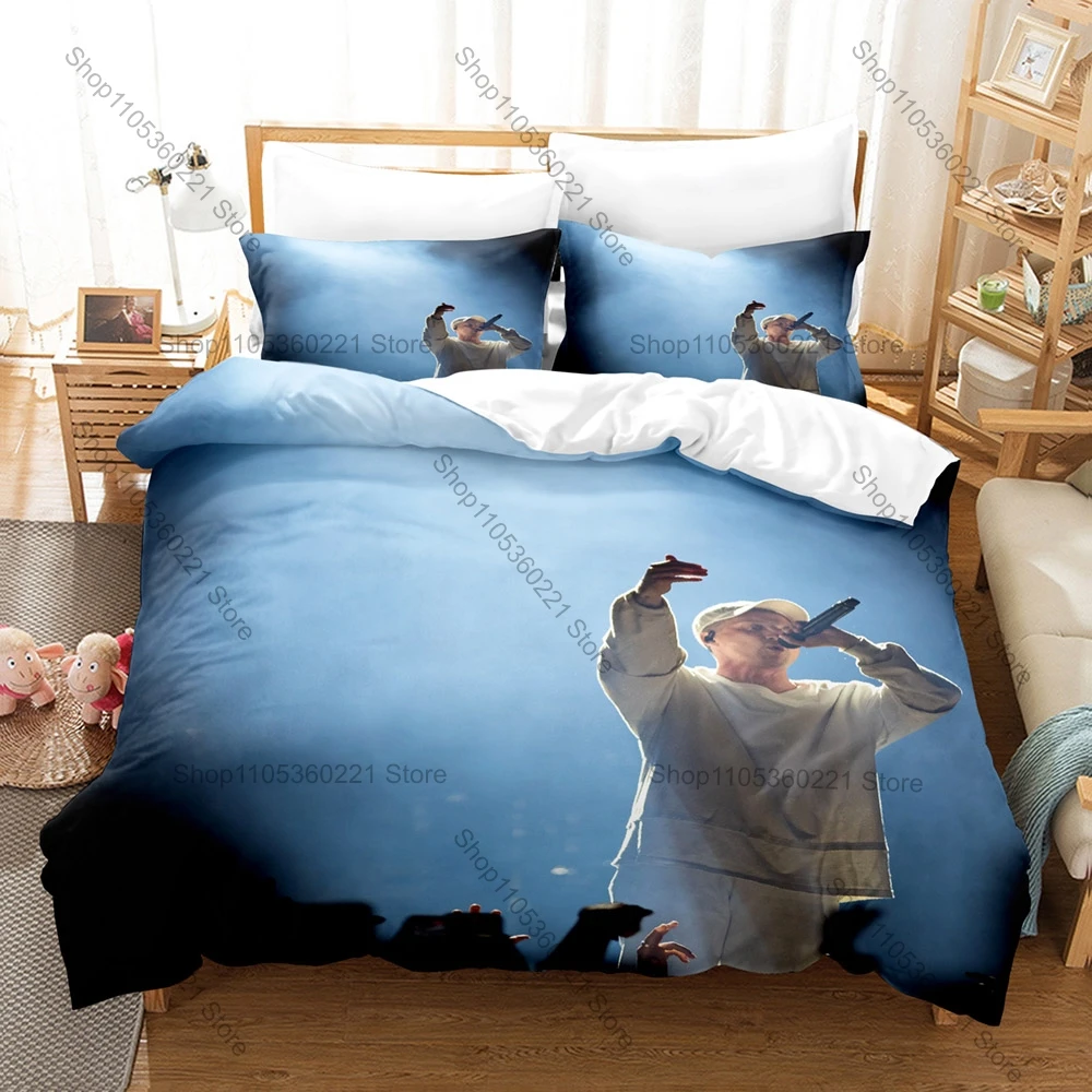 Cool Popular Rapper NF Hope Duvet Cover + 2 Pillowcases, Vivid Album Cover Design Bedding Set All Season Use for Hip Hop Enthusi