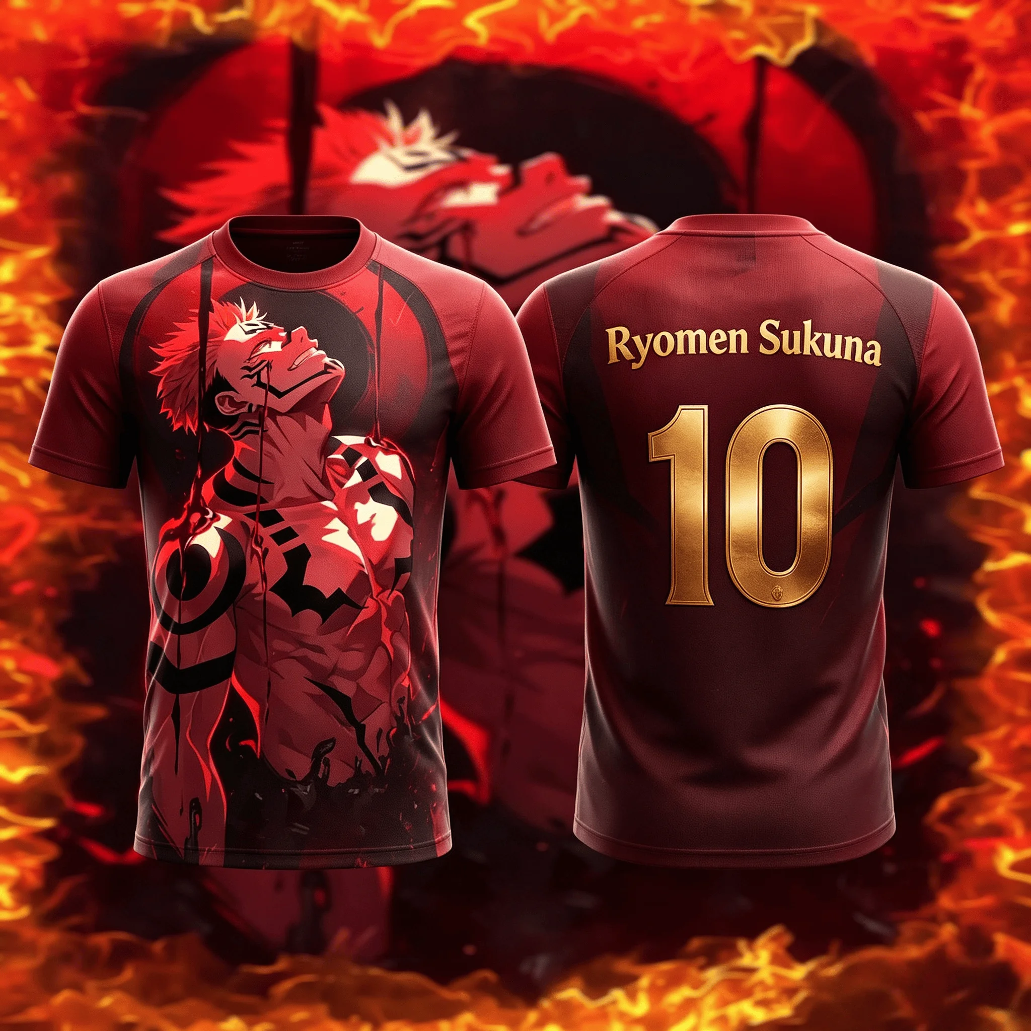 Anime Jujutsu Kaisen Ryomen Sukuna 3D Printed Breathable T-shirt,  2026 Summer Fashion Hot Style, Unisex Tops for Adults & Kids