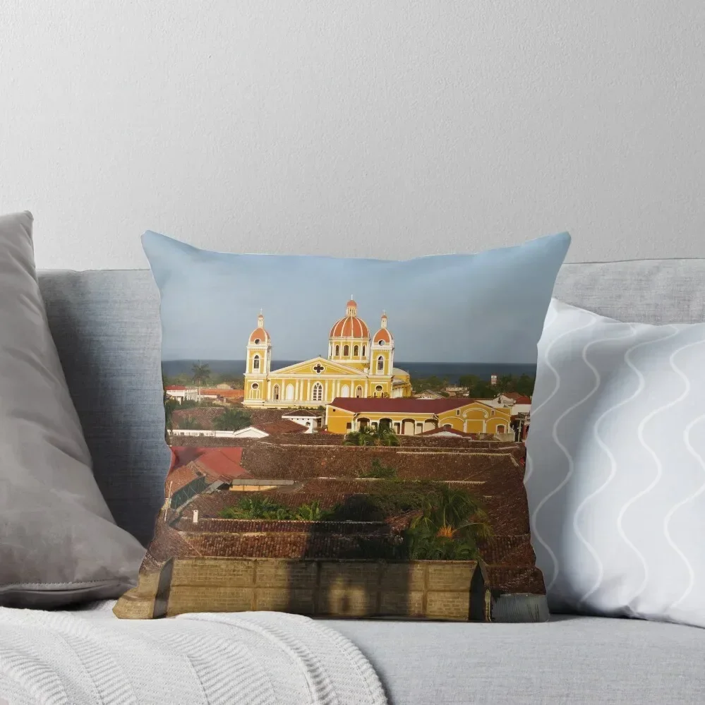 View from Iglesia La Merced, Granada, Nicaragua Throw Pillow Sofa Covers Pillow Decor Custom Cushion Covers For Sofas pillow