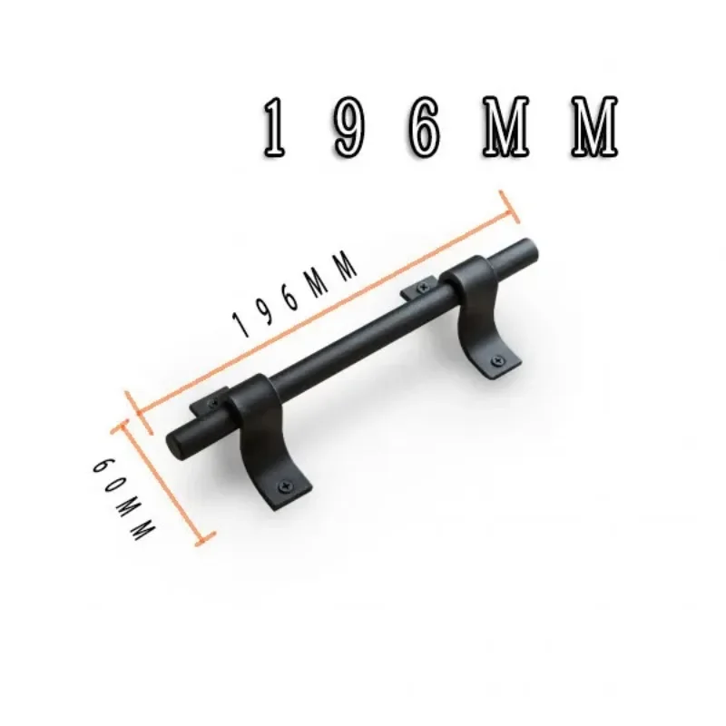 

Дверная ручка Раздвижные ворота шкафа Ручка двери шкафа Черная углеродистая сталь Раздвижная сарая