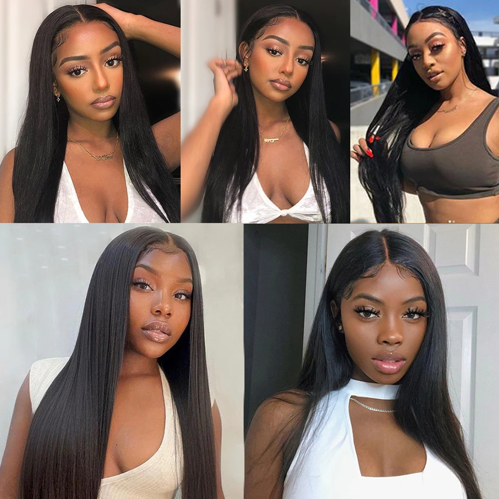 NextFace Natural Color Human Hair 10A Grade Straight Human Hair Bundles 20 22 24 26 28 inch Peruvian Hair Straight Hair Bundles