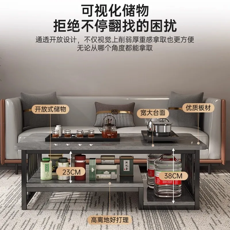 Table living room household coffee light luxury high-end simple marble board living room table simple