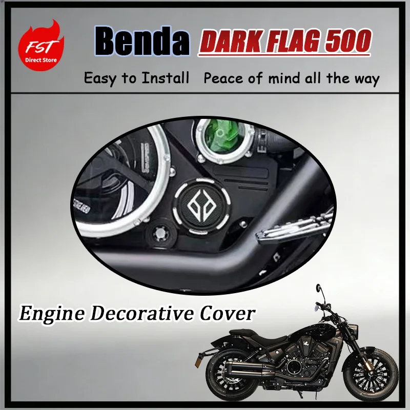 

FOR Durable Metal Engine Head Nut Cap Cover Anti-Corrosion Long Service Life for Benda DARK FLAG 500 Chinchilla 500 Motorcycle