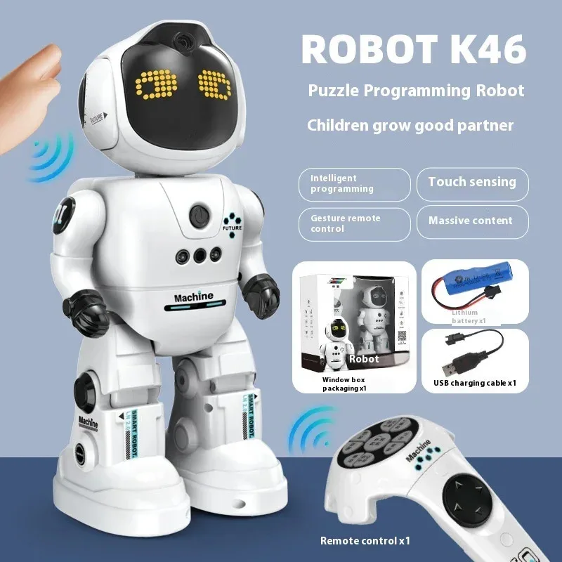 2026New Gesture-Controlled Programmable Robot Toy - Interactive Music Dance Robot for Christmas Birthday Gifts​​