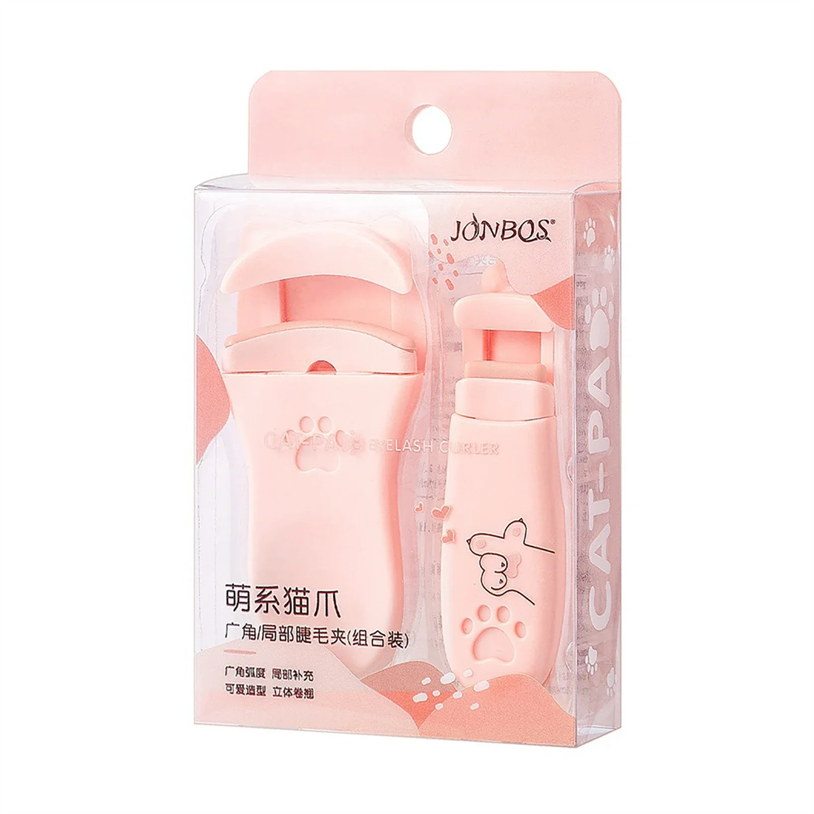 Cat Paw Eyelash Curler ไฟฟ้ามุมกว้างประเภท Lash Curler รวมท้องถิ่นประเภทน่ารักแต่งหน้า Applicator แหนบขนตา