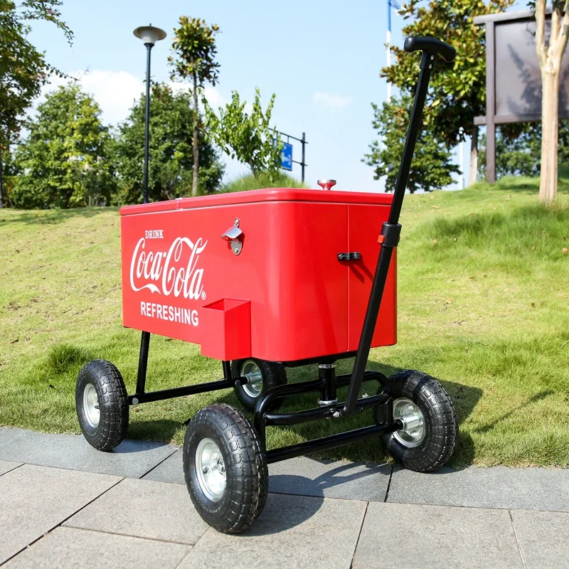 Carro aislado al aire libre, caja de almacenamiento, carro de Camping, Cubo de refrigerador refrigerado, gabinete de aperitivos