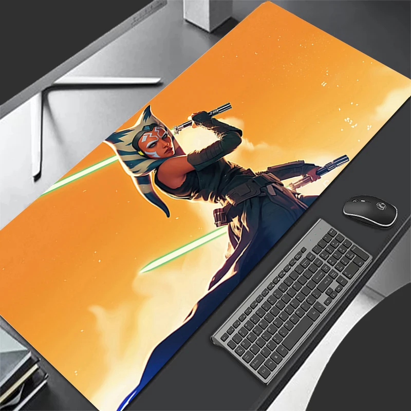 New Mouse Pad Larger XXL Speed Mini Computer Keyboard Pads S-Star Warss A-Ahsoka Tanos Desk Mat Gaming Accessories Home Mousepad