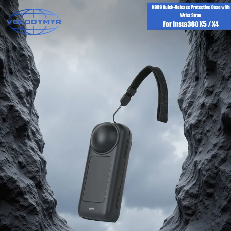 

VOLODYMYR Plastic Anti Drop Lens Screen Case Cover Protective Shell with Hand Rope for Insta360 X5/Insta360 X4 Camera Accessory