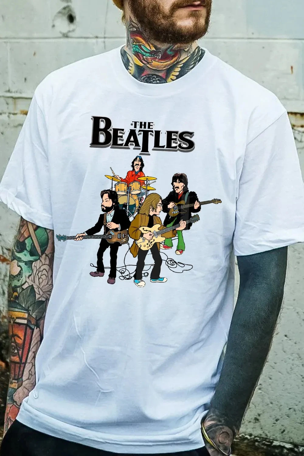 Limited Hot Sale The Beatles Band T Shirt Mens Womens Cotton Tees Ummer Casual Short Sleeve Round Neck Clothing Loose Tops Trend