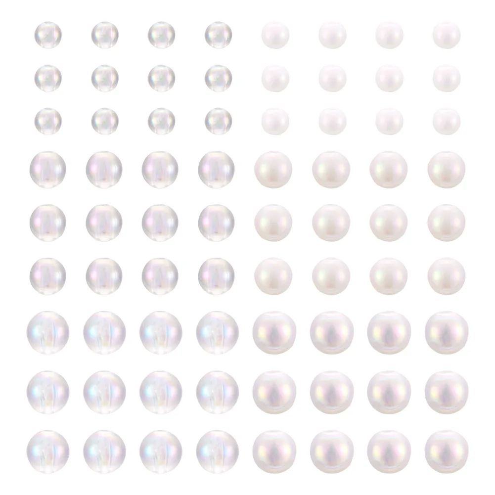 400 ピース/ロット不透明 AB カラーアクリルビーズラウンドルーススペーサービーズジュエリーメイキングのために DIY ブレスレットネックレスアクセサリー