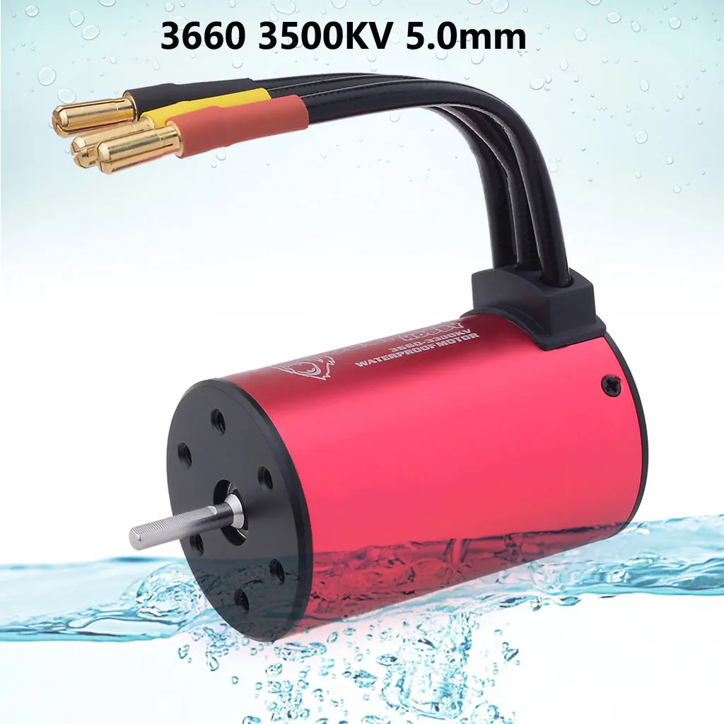 Surpasshobby Kk 3660 Waterdichte Borstelloze Motor 1750kv 2600kv 3500kv 4200kv Voor 1/8 1/10 2/3S Rc Auto Drift Racen Off-Road Truck
