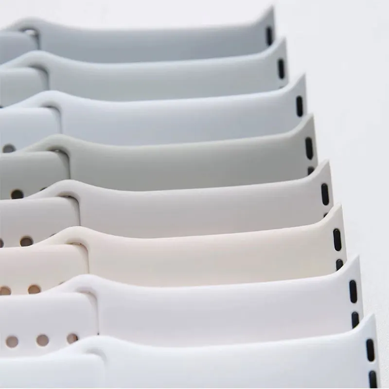 Silicone Strap For Apple Watch Band 44mm 45mm 40mm 41mm S10 11 42/46-38mm Bracelet iWatch 8 7 6 5 4 9 Ultra 3 2 49mm SM ML Size