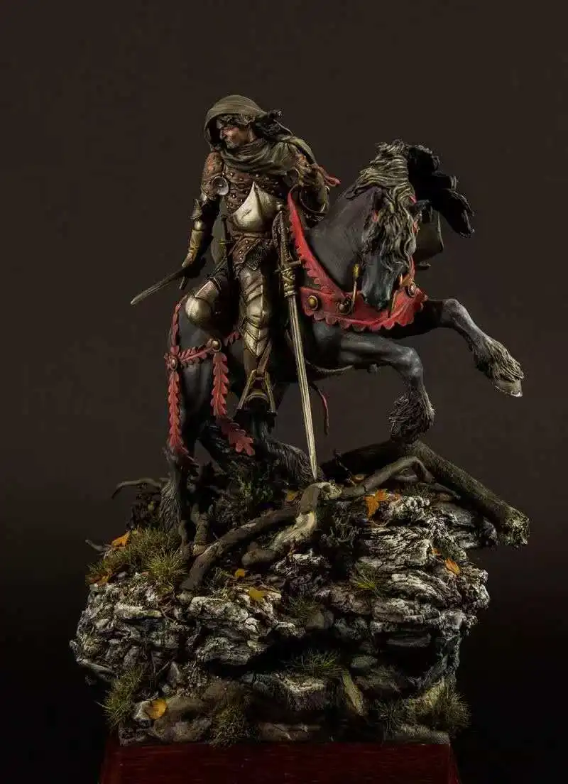Resin kit  the roaming Knight, the fifteenth century Collectible Unassembled Sculpture for Hobbyists