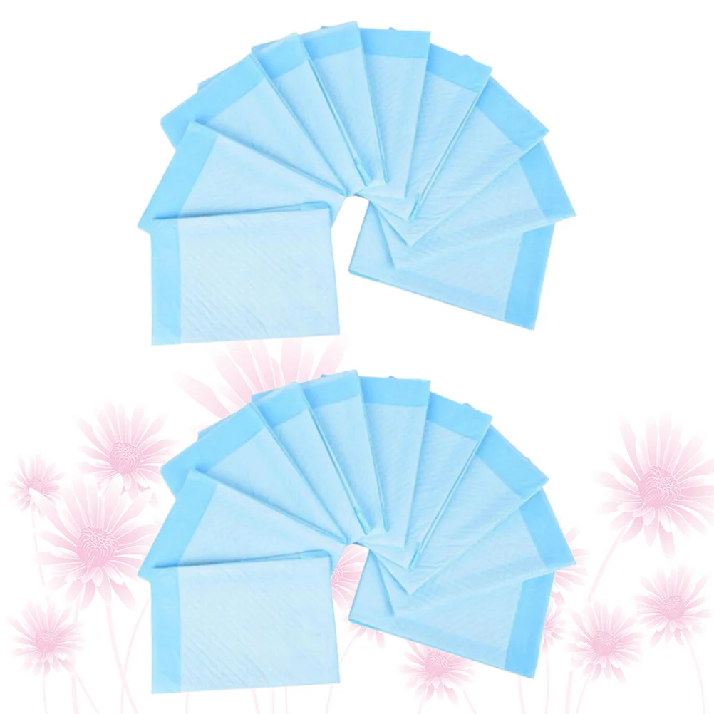 Almohadillas absorbentes impermeables para cama de orina, 20 piezas, 60x90cm, pañales para adultos, estera de enfermería para incontinencia, pañales reutilizables duraderos para adultos