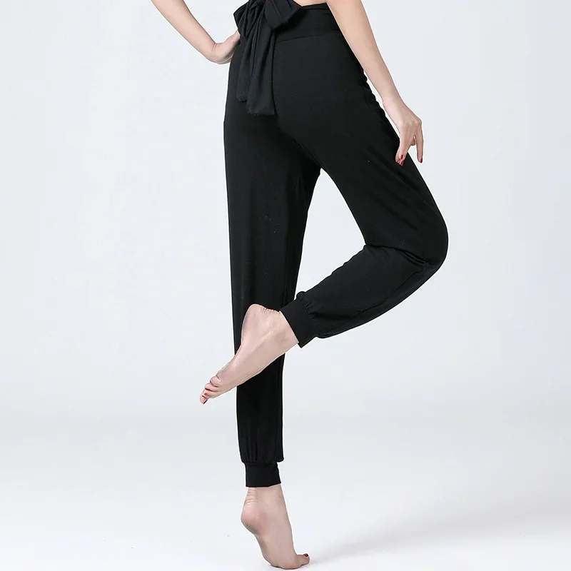 Latin Pants Modal Training Dress Performance Wear Latin Dance Pant Yoga Trousers For Women Ballroom Costume Practice Loose Pants