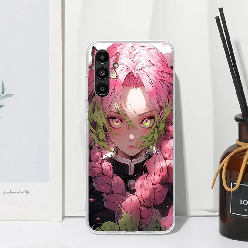 Demon Slayer Kanroji Mitsuri Phone Case For Samsung Galaxy A15 A25 A35 A55 A14 A24 A34 A54 A13 A23 A33 A53 A12 A22 A32 A52 A05S