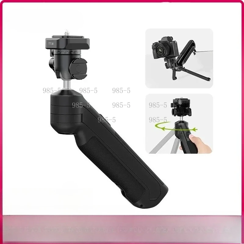 Camera Tripod Top Handle Grip 180° Tilt One-Click Release Hidden Hook Netting Bracket