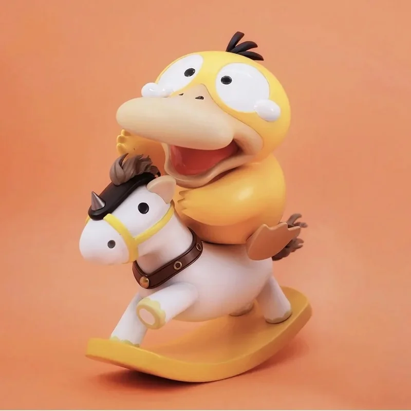 Pokemon Psyduck Rocking Horse Gk Anime Figures Desktop Decoration Model Doll Statue Collectible Holiday Surprise Gift
