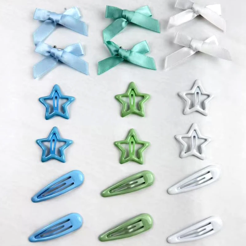 18/27/45Pcs Trendy Star Bow Waterdrop Combo Haar Clip Y2K Stil Haar Clips Für Frauen BB Clip Haarnadeln Haar Zubehör – Detail 11