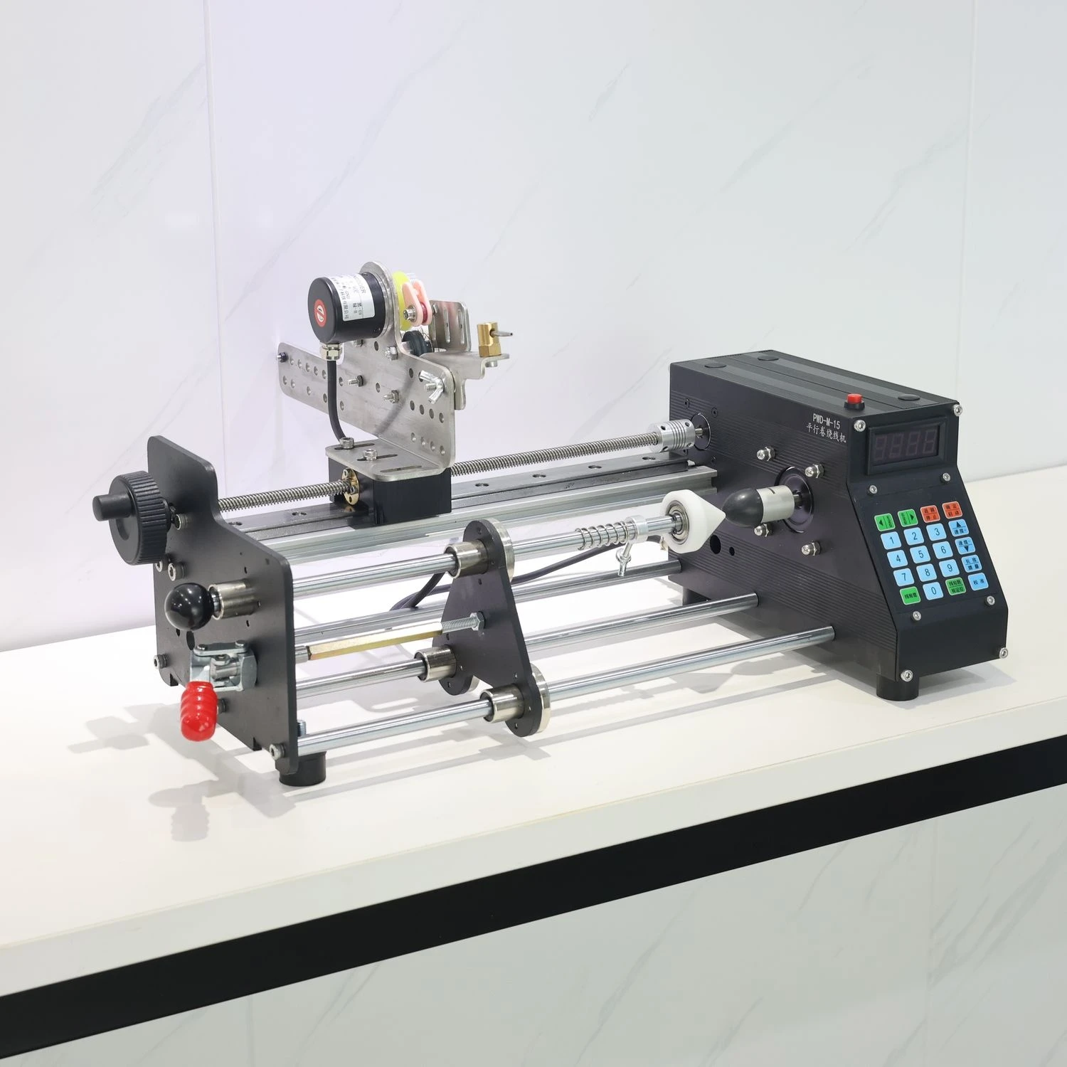 PWD-M-15 ลวดเคลือบขดลวดขนาน stranded wire winding เครื่องขนาดเล็ก precision เมตรตกปลาแหวนลวดอัตโนมัติ