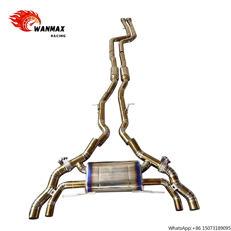 Titanium Alloy Catback Muffler Exhaust System for  X3MX4M F97F98 3.0T 2019-2023  Exhaust Equal Length