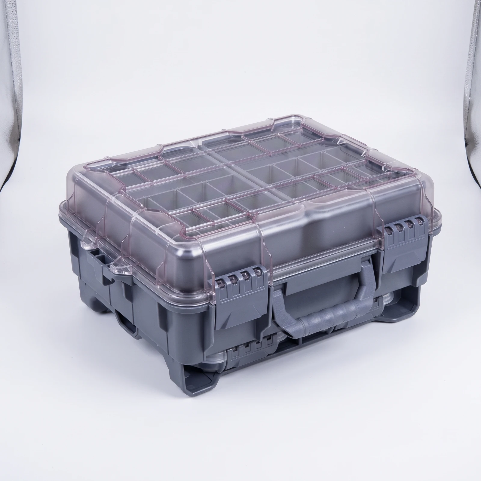 Fishing Tackle Box with Dividers Customizable Fishing Tackle Box Organizer Hard-Shell Compartmentalized for Fishermen