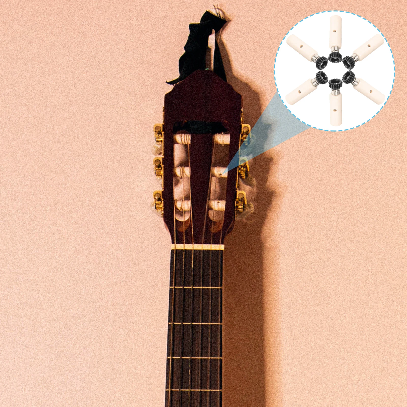 

Guitar Gear String Set Classical Tuning Machines Small Acoustic Tuner Gears Black