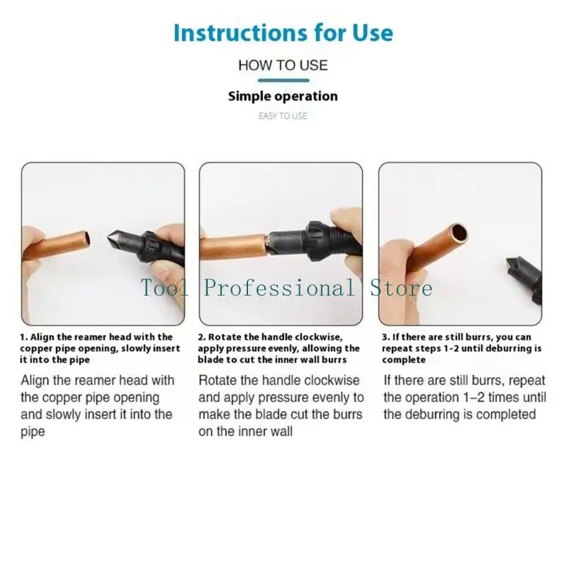 Alesatore per sbavatura precisione 57QF per smussatura della rifilatura dei bordi tubi ferro in plastica