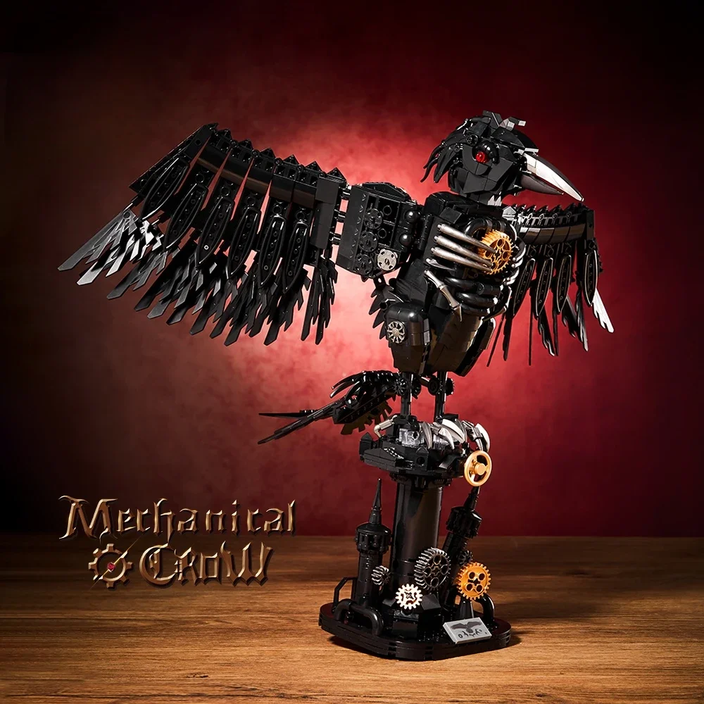 1018PCS Mechanical Creative Crow สัตว์ Building Blocks ชุดอิฐ DIY Assembly ตกแต่งสําหรับผู้ใหญ่ของขวัญวันเกิด