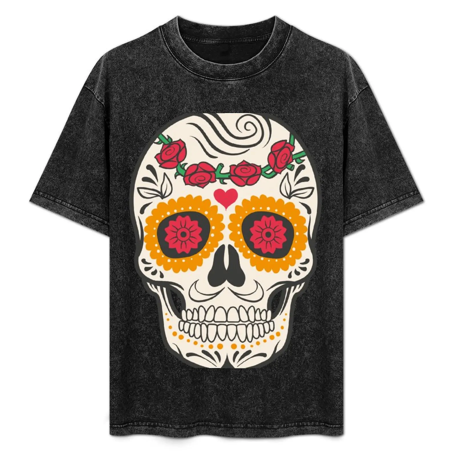 

skull rose T-Shirt Sun Protective Outdoor Tee Top