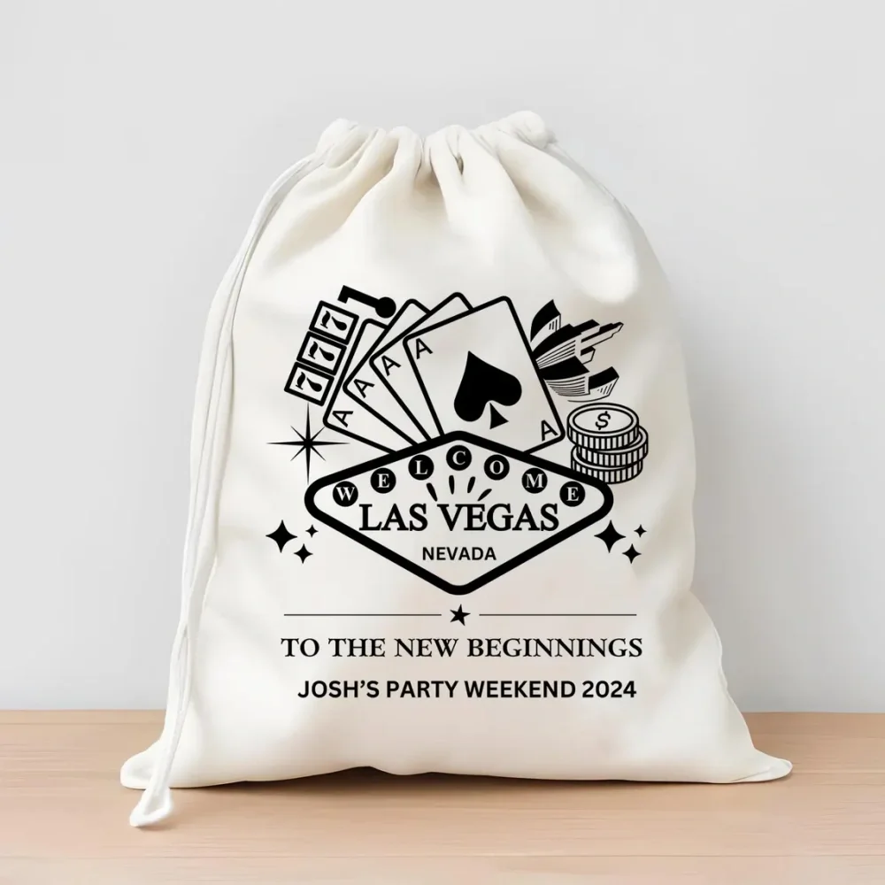 20pcs Custom Las Vegas Favor Bags-Destination Name Bags-Treat Bags-Wedding Return Gift Bags-Wedding Bach Party-Party Favor Bags