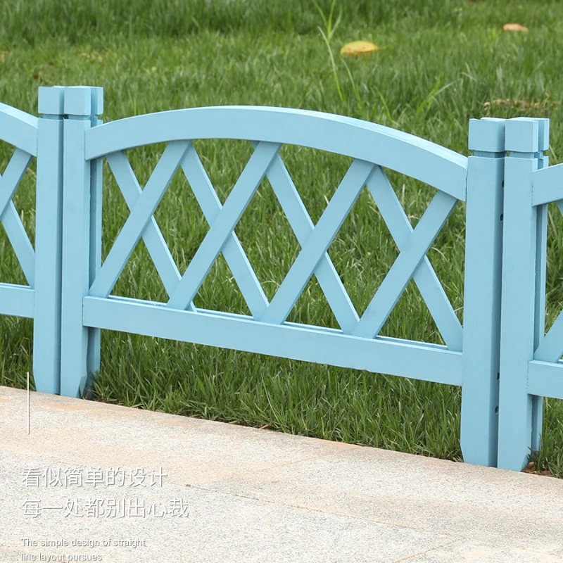 American Vintage Garden Anticorrosive Wood Fence Decoration Outdoor Small Fence Solid Wood Guardrail