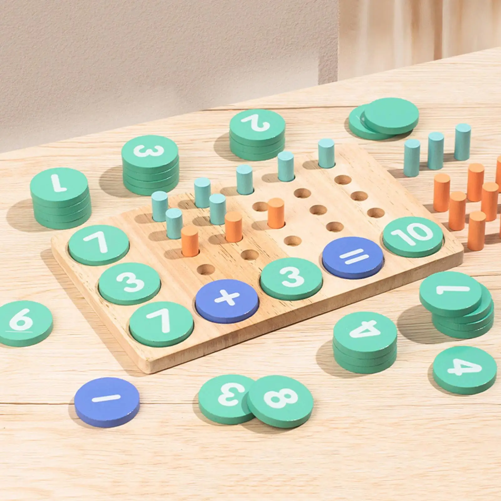 ของเล่นนับจำนวน คณิตศาสตร์ การเรียนรู้ ครูช่วยสอน การบวกและการลบ เกมคณิตศาสตร์สำหรับเด็กอายุ 5-8 ปี