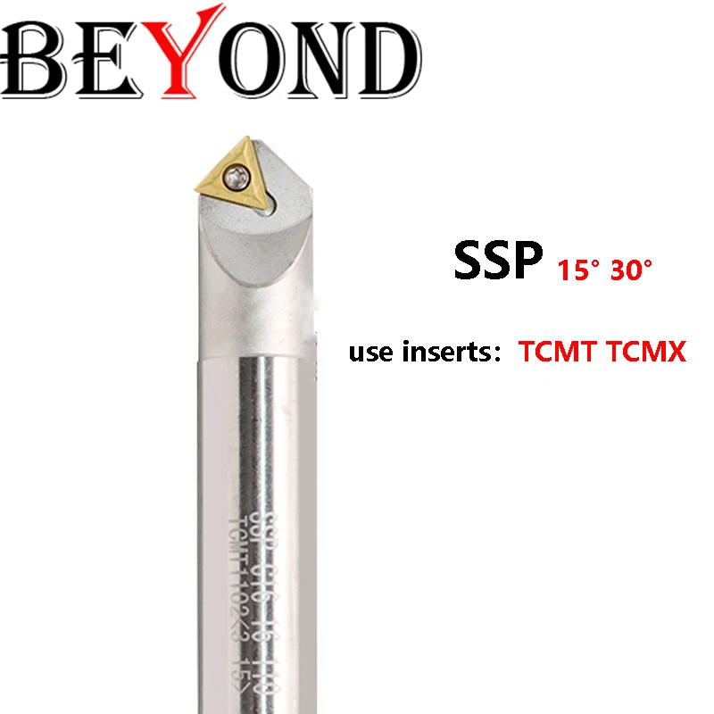 BEYOND SSP C10-12-110 C12-12-110 C20-20-130 30 45 Degree Chamfering Tools Milling Cutter Knife Inserts CNC End Mill TCMT TCMX