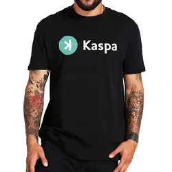 Kaspa Crypto T Shirt criptovaluta Blockchain Geek Nerd Gift magliette 100% cotone Unisex Soft Men abbigliamento taglia ue