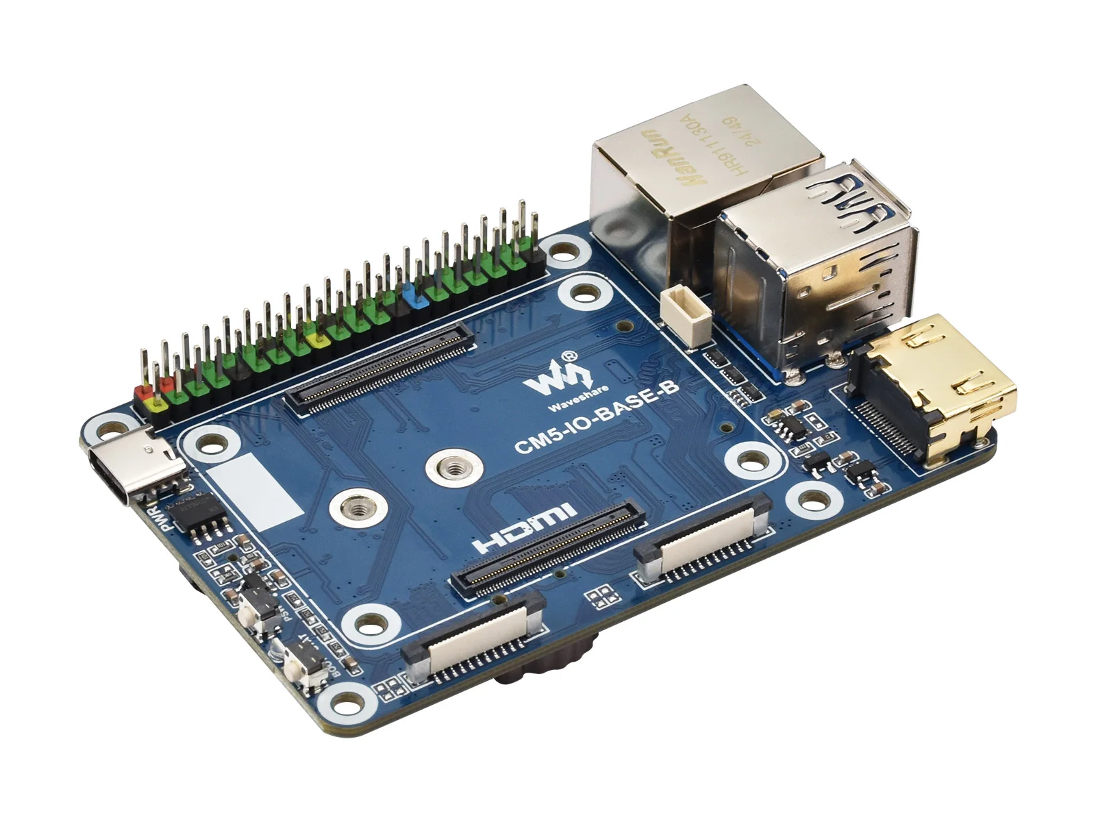 CM5-IO-BASE-B,Designed For Raspberry Pi Compute Module 5, Onboard EEPROM And Encryption Chip