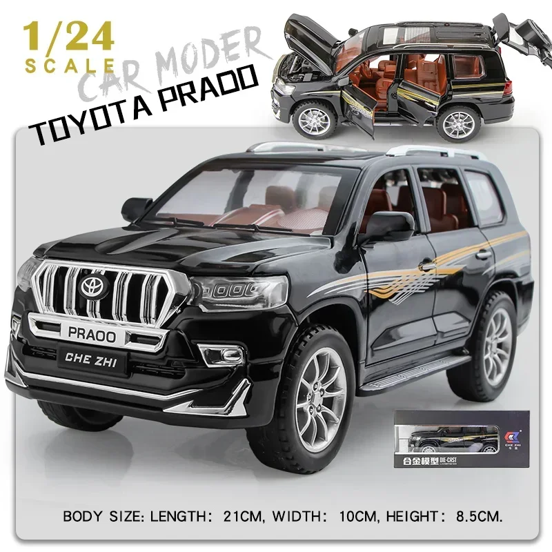 1:24 TOYOTA Land Cruiser Prado Sport SUV Alloy Diecast Car Model