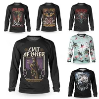 2023 camiseta de motocross de ciclista suelto jersey de manga larga de secado rápidoMTBdownhill camiseta de bicicleta de montañaBMX camiseta de enduro de bicicleta de montaña