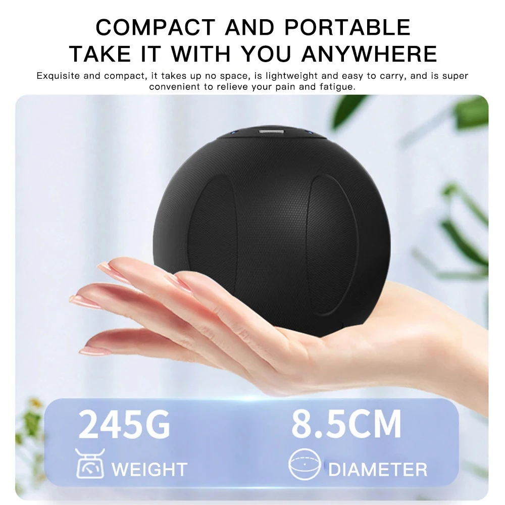 Fascia Ball Muscle Relaxation Massager 3D Vibration Jaw Line Exerciser Massagead Roller Double Penetration Foot Meridian Massage