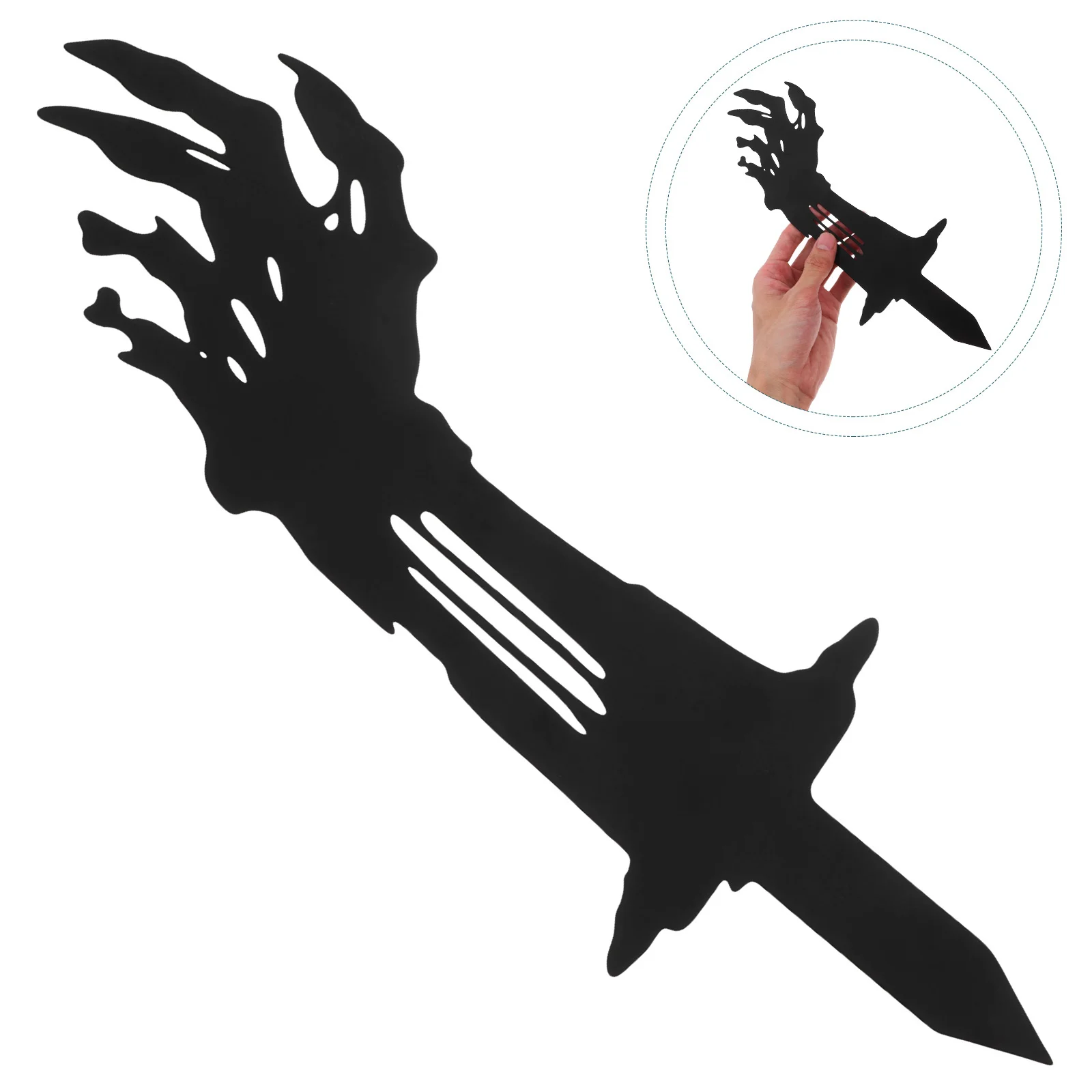 

Garden Hand Stake Decor, Metal Outdoor Yard Ornament For Fence Railing, Halloween Lawn Art Decoration, Durable