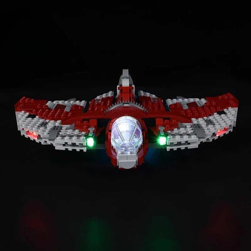 مجموعة إضاءة LED مناسبة لـ LEGO Star Ahsoka Tanos T 6 Jedi Shuttle 75362 (لا تشمل مكعبات البناء)