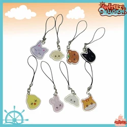 8PCS/SET KPOP ATEEZ Aniteez Pendant Phone Accessories Keychain Cute Keyring Hongjoong Seonghwa Wooyoung Yeosang San Mingi Merch