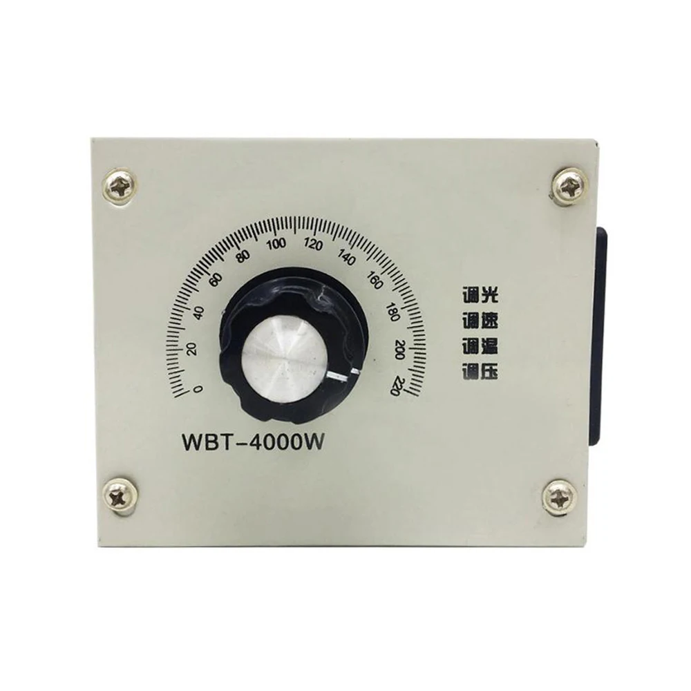 4000W Regulator prędkości silnika AC 220V Regulator napięcia o zmiennej sterowany silikonem regulatora szybkość silnika regulatora ściemniacza