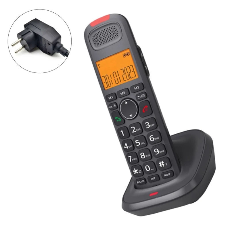 D1015 Cordless Phone Desktop Wireless Telephone Convenient Communication for Home and Office