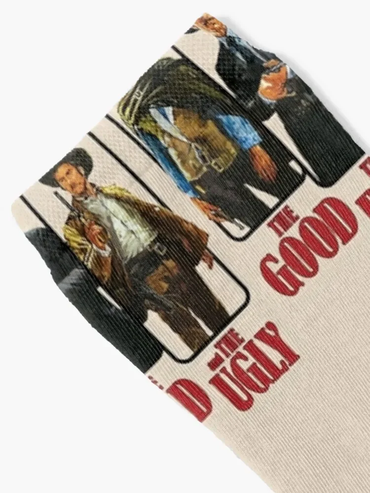 The Good The Bad and The Ugly Poster Graphic Socks halloween Men's Hiking boots Socks Women's Men's