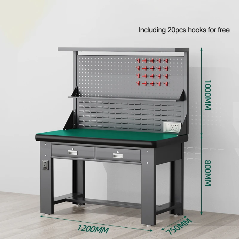 Heavy Duty Workbench For Workshop Anti-static Repair Garage Workshop Established With Drawer 작업대 Table 120/150/180/210cm