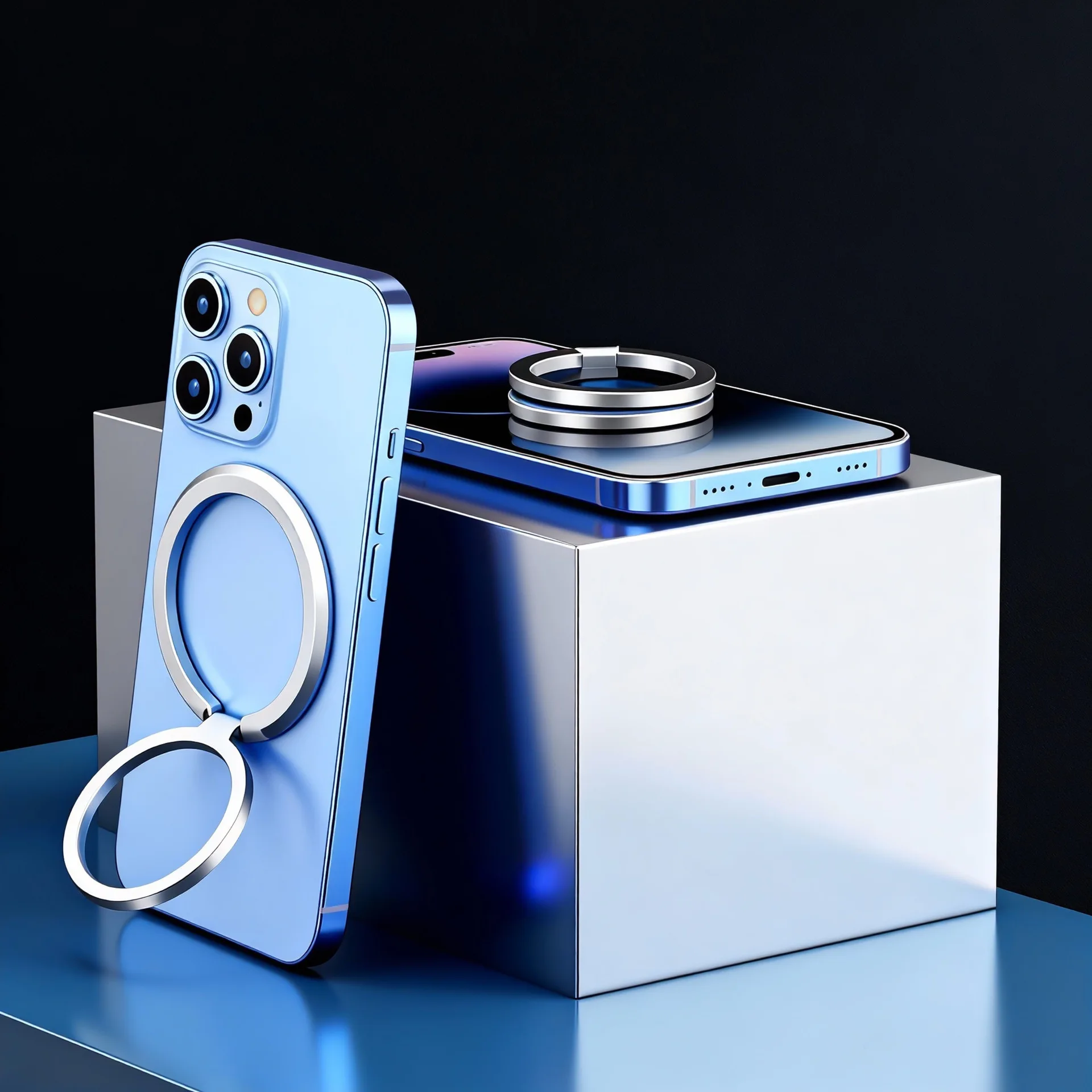 Magnetic Ring Phone Holder Snap Grip Removable Foldable for SmartPhone Support Portable Mobile Phone Magnet Foldable Bracket - view 6