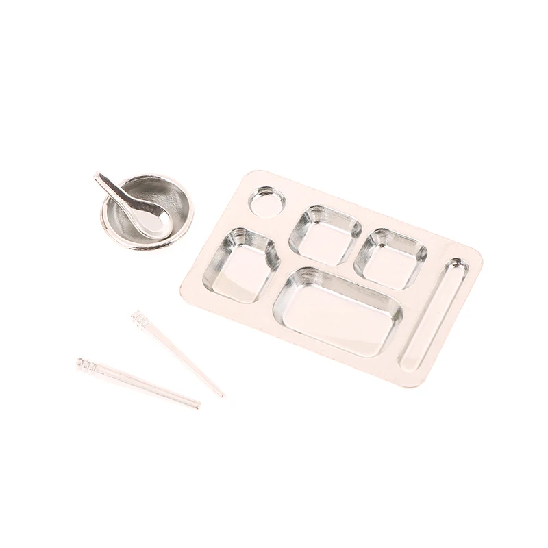 1/12 ドールハウスディナープレートボウルスプーン箸ドールハウスミニキッチン食器アクセサリードールハウス装飾