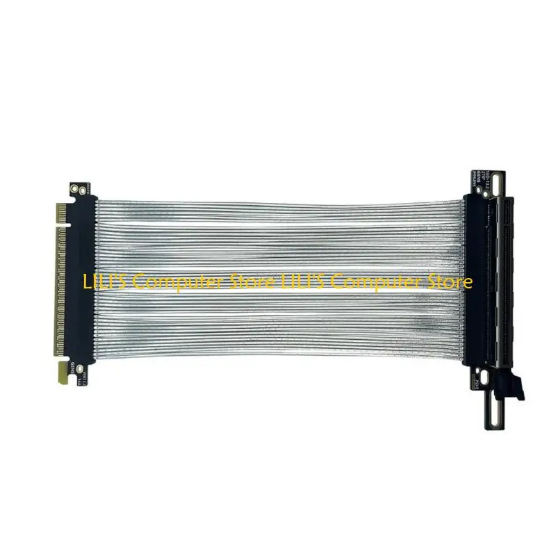 

A52B PCIE5.0 X16 Risers Cable Flexible Highly Speed GPU Extension Cable for 217e NZXTH1 Case 64GBS Speed Bidirectional