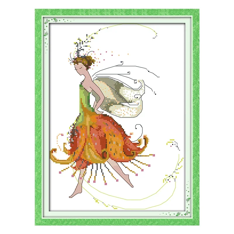 Joy Sunday Cross Stitch Kits Aida Fabric Counted Printed Canvas DMC Cotton Thread Embroidery Kits DIY Patterns view 4